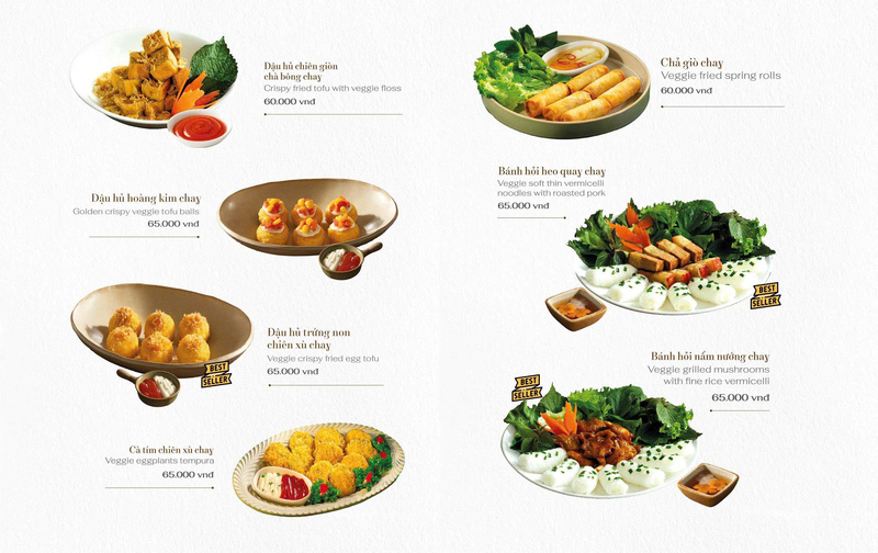 Thực đơn món chay - Hộ Kinh Doanh Nhà Hàng Chay KIM SA
